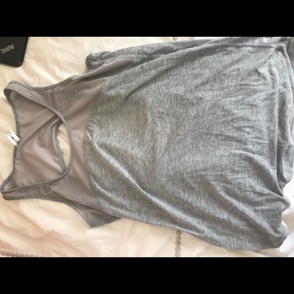 workout backless tank